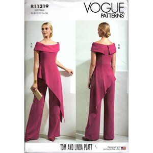 Vogue R11319 Misses 8 to 16 Tom and Linda Platt Top and Pants Sewing Pattern